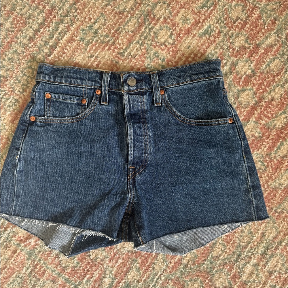 Levi's Dark Blue Jean Shorts